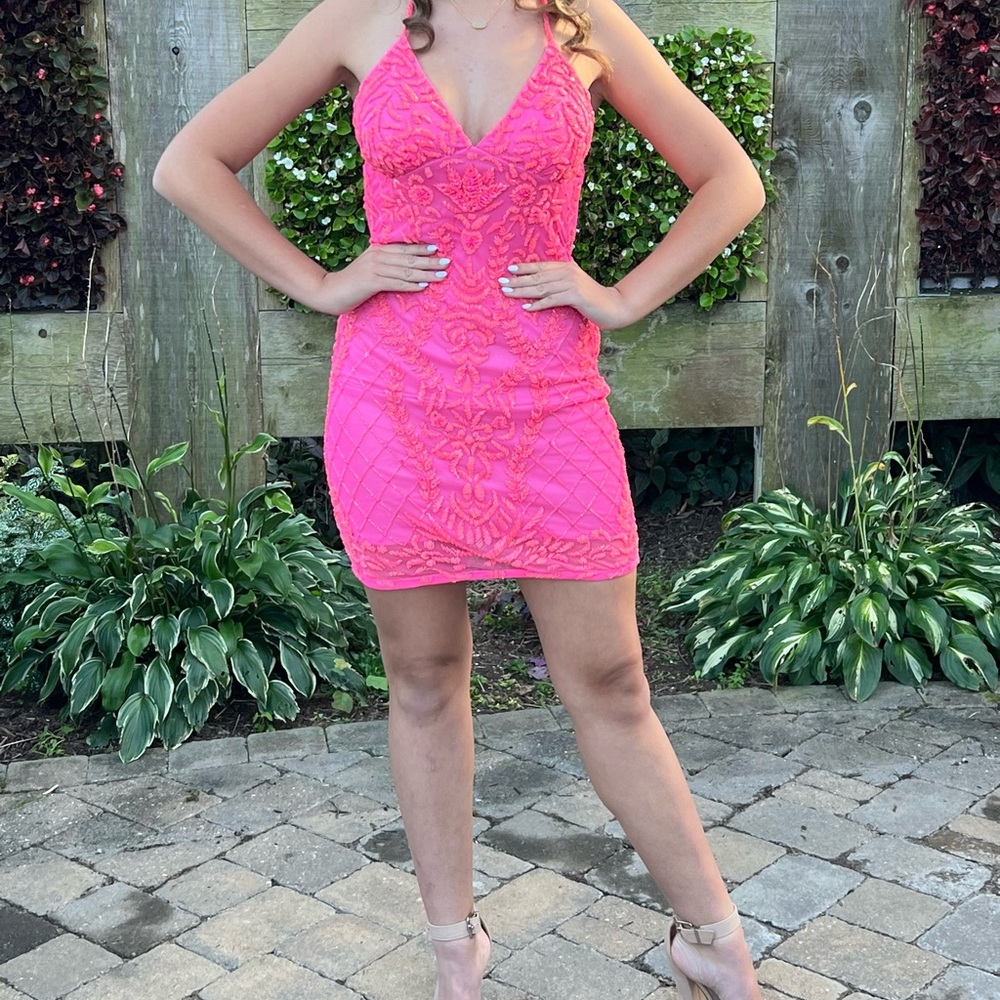 Size 0 Hoco pink dress Aleta